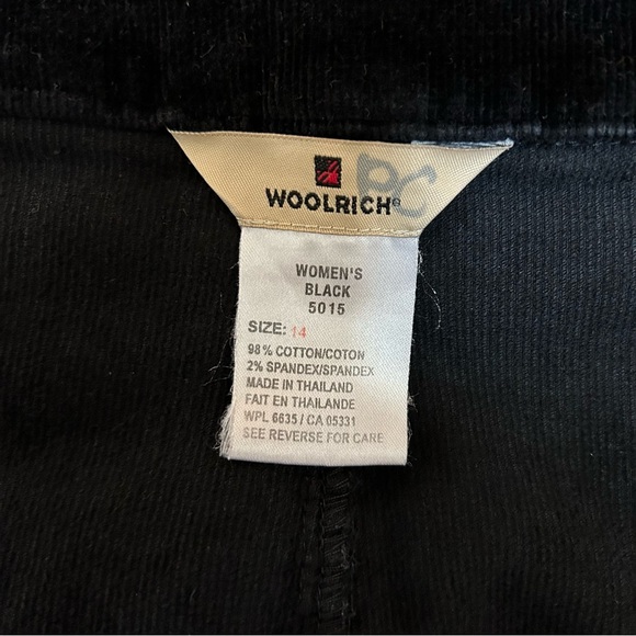 Woolrich Black Corduroy Skirt - 14 - Picture 3 of 6